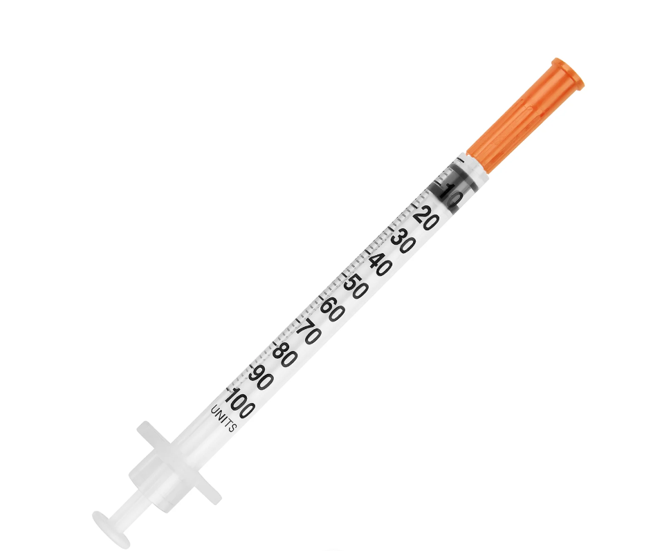 EasyTouch Insulin Syringe with Needle, 5/16 Inch, 31 Gauge, 1 mL