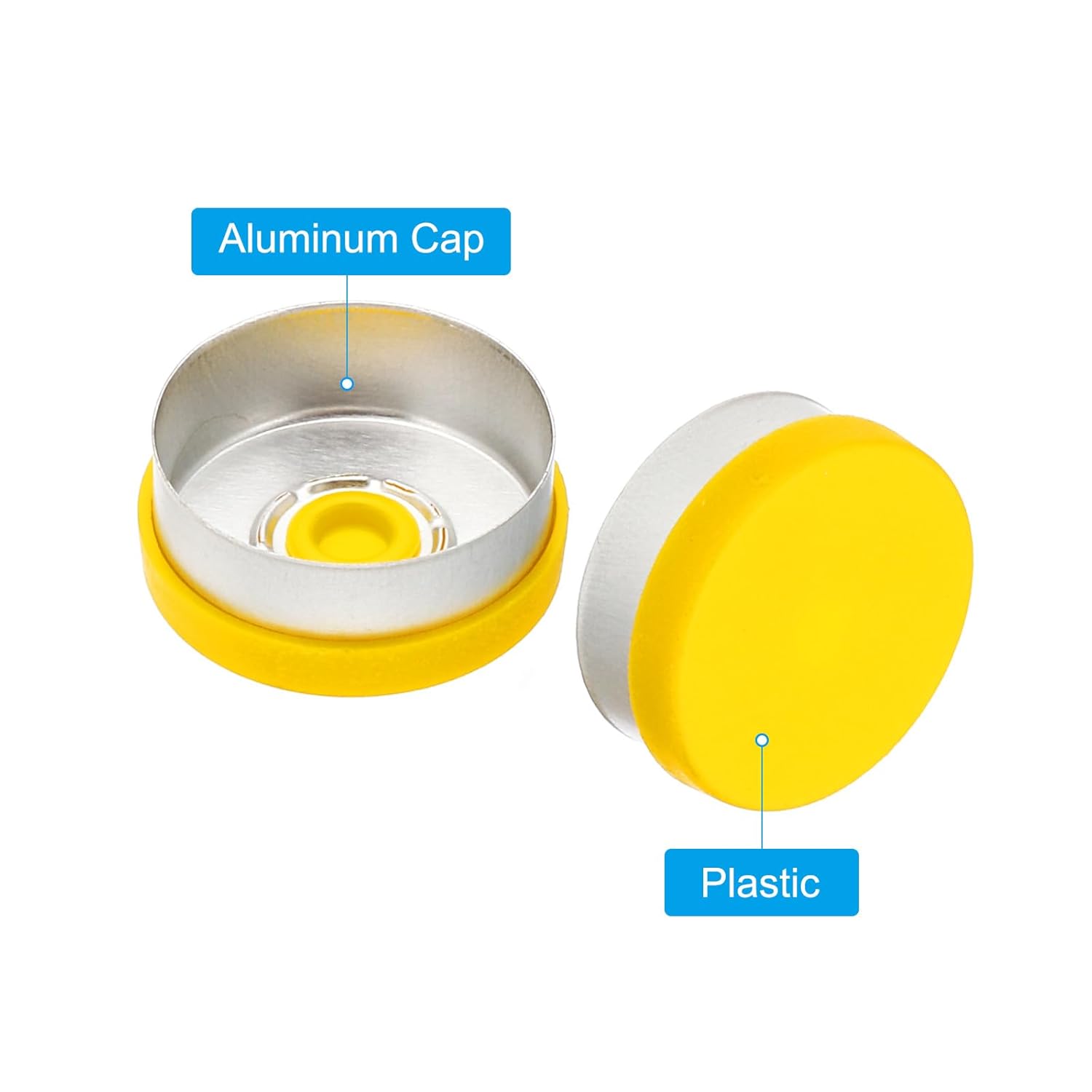 20mm Flip Off Vial Seals Yellow